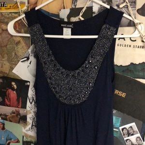 Wet seal navy tank top